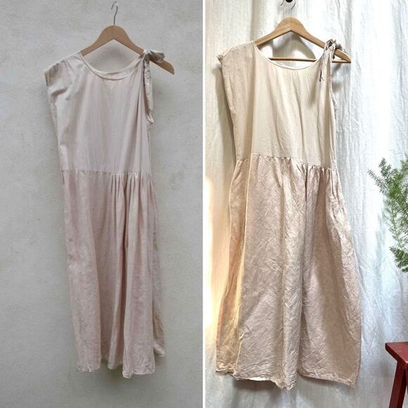 Elsa Esturgie Clematite Dress In Blush Size Medium - Picture 1 of 16